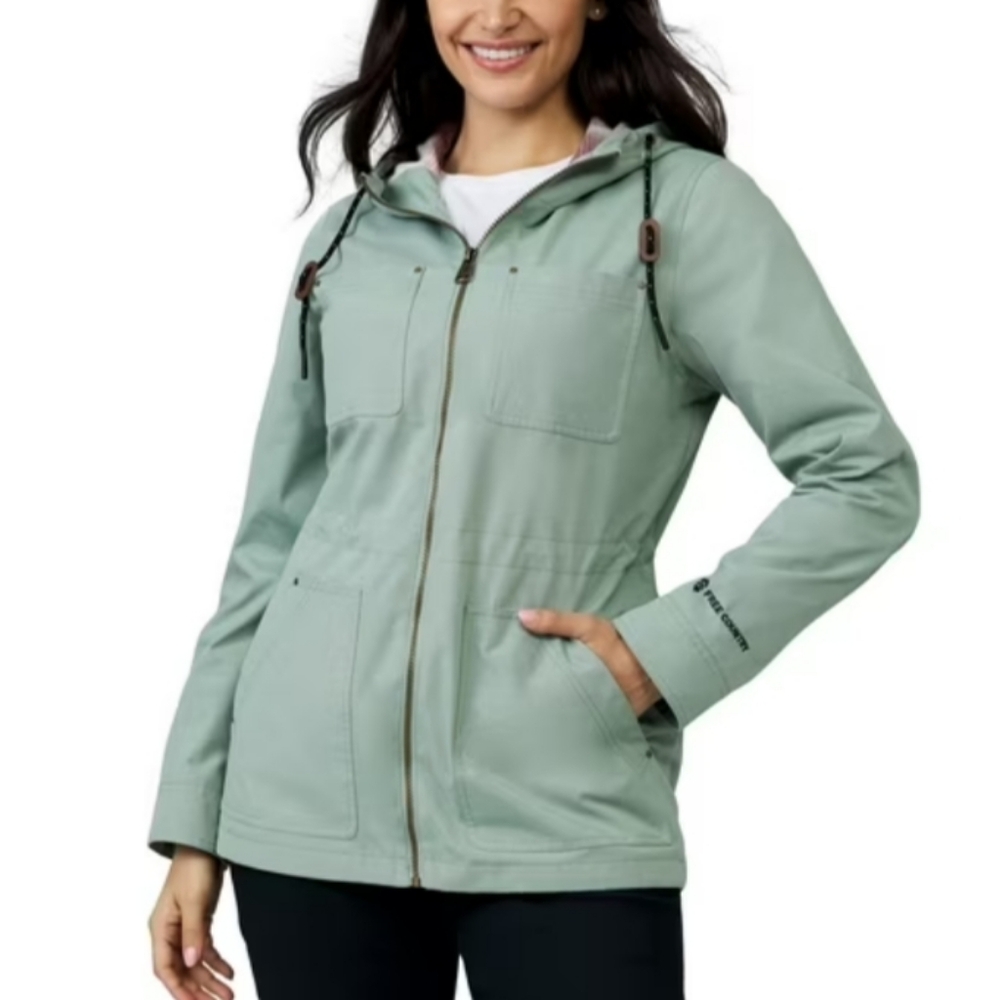 Free Country Women's Lightweight Cascade Canvas Jacket Moss L